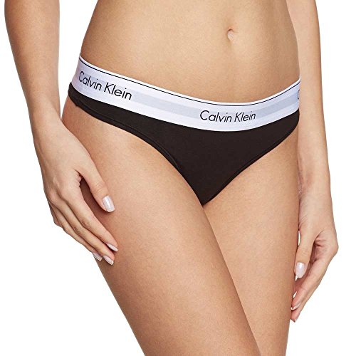 Calvin Klein Damen String Thong Unterwäsche, Schwarz (Black), S von Calvin Klein