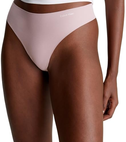 Calvin Klein Damen String Thong mit Stretch, Rosa (Subdued), S von Calvin Klein