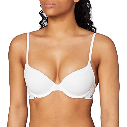 Calvin Klein Damen Contour BH mit Bügel, Weiß (White), 80C (36C) von Calvin Klein