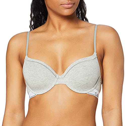 Calvin Klein Damen Contour BH mit Bügel, Grau (Grey Heather), 75C (34C) von Calvin Klein Jeans