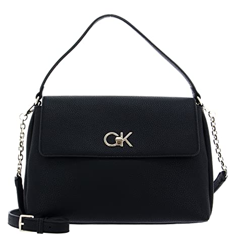 Calvin Klein Damen Tasche Re-Lock Tote Flap mit Reißverschluss, Schwarz (Ck Black), Einheitsgröße von Calvin Klein