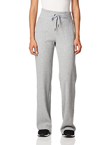 Calvin Klein Damen Thermo-Hose mit weitem Bein Trainingshose, Pearl Grey Heather, S von Calvin Klein