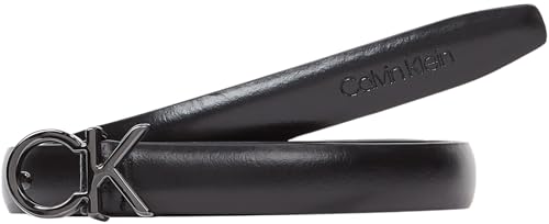 Calvin Klein Damen Thin Belt 1.5CM K60K612360 Fester Gürtel, Schwarz (Ck Black), 100 von Calvin Klein