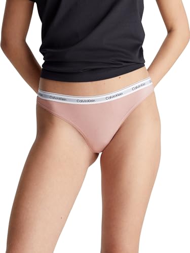 Calvin Klein Thong Tangaslip, Damen, Rosa (Subdued), XL von Calvin Klein