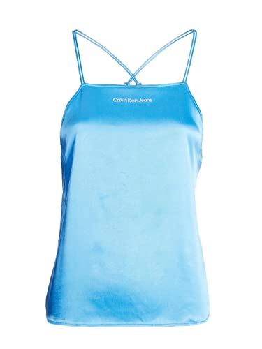 Calvin Klein Damen-Top, hellblau, Modell J20J220713, synthetisch, himmelblau, Small von Calvin Klein