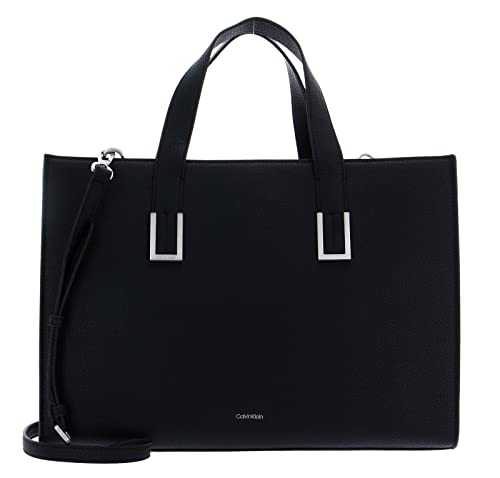 Calvin Klein Damen Tote Bag Tasche Ck Must Plus Large mit Innentaschen, Schwarz (Ck Black), Einheitsgröße von Calvin Klein