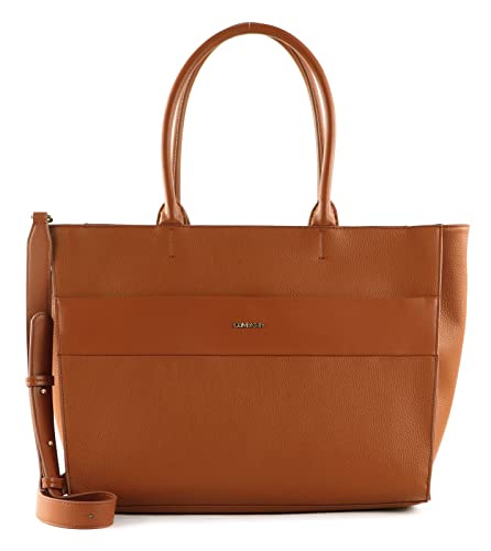 Calvin Klein Damen Tote Bag Tasche Daily Dressed mit Reißverschluss, Braun (Cognac), Einheitsgröße von Calvin Klein