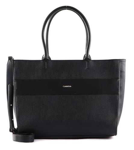 Calvin Klein Damen Tote Bag Tasche Daily Dressed mit Reißverschluss, Schwarz (Ck Black), Einheitsgröße von Calvin Klein