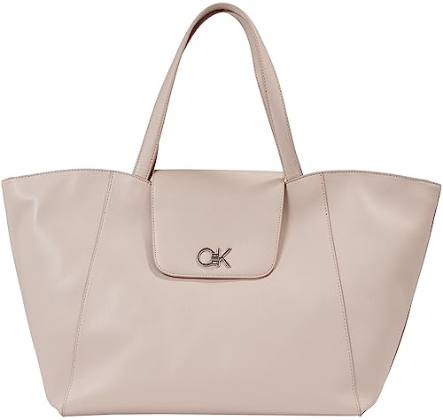 Calvin Klein Damen Tote Bag Tasche Re-Lock Shopper Mittelgroß, Grau (Shadow Gray), Onesize von Calvin Klein