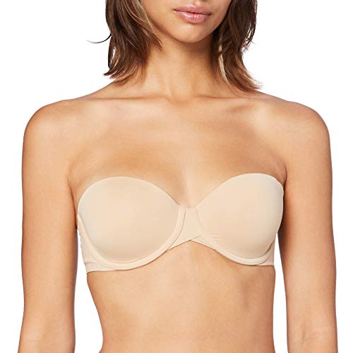 Calvin Klein Damen Trägerloser BH Light Lined Strapless mit Bügel, Beige (Bare), 65E von Calvin Klein