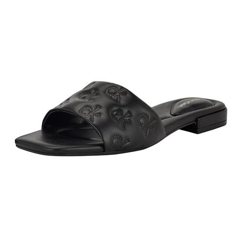 Calvin Klein Damen Traven Flache Sandale, Schwarz 001, 38 EU von Calvin Klein
