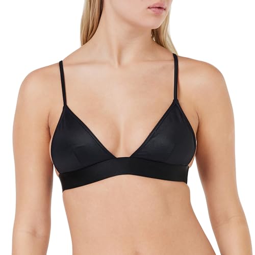 Calvin Klein Damen Triangel Bikini Oberteil Triangle-Rp ohne Bügel, Schwarz (Pvh Black), L von Calvin Klein