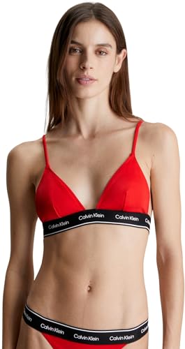 Calvin Klein Damen Triangel Bikini Oberteil ohne Bügel, Rot (Cajun Red), XXL von Calvin Klein