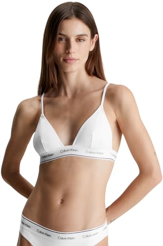 Calvin Klein Damen Triangel Bikini Oberteil ohne Bügel, Weiß (Pvh Classic White), M von Calvin Klein