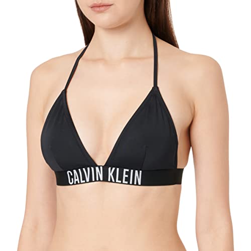 Calvin Klein Damen Bikinitop Triangel Gepolstert, Schwarz (PVH Black), M von Calvin Klein