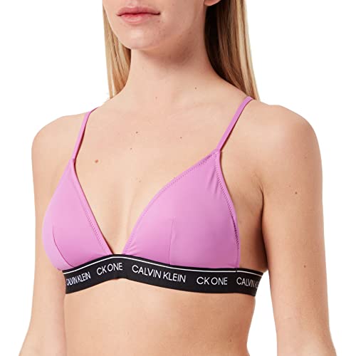 Calvin Klein Damen Triangle-rp Bikini, Helio Hue, XS von Calvin Klein