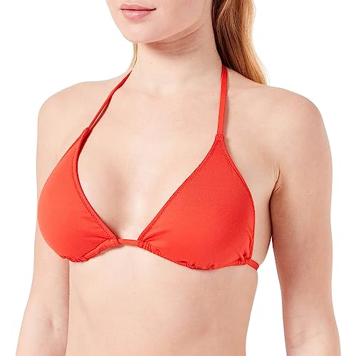 Calvin Klein Damen Bikinitop Triangel Gepolstert, Rot (Cajun Red), M von Calvin Klein