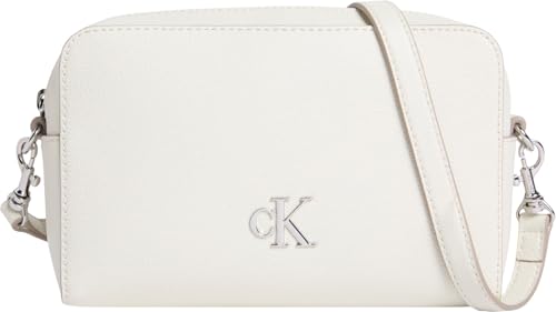 Calvin Klein Damen Umhängetasche Minimal Monogram Camera Bag mit Logo, Mehrfarbig (Silver Birch), Einheitsgröße von Calvin Klein