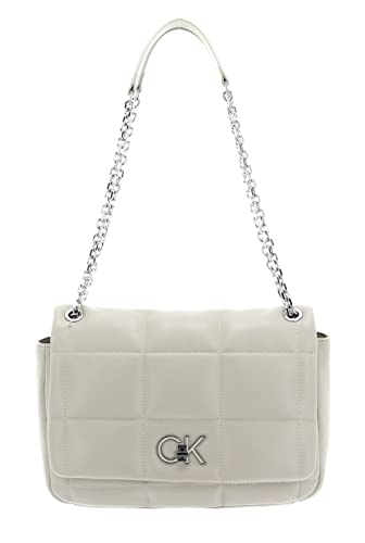 Calvin Klein Re-Lock Quilt Shoulder Bag Stoney Beige von Calvin Klein