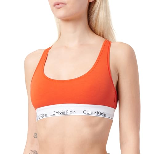 Calvin Klein Damen Unlined 0000F3785E Bralette, Red (Molten), M von Calvin Klein