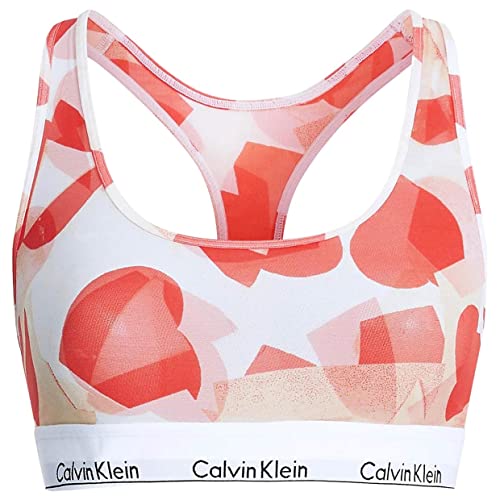 Calvin Klein Damen Unlined 000QF7015E Bralette, Orange (Remembered Hearts Pt_Orange Odyssey), XS von Calvin Klein Jeans