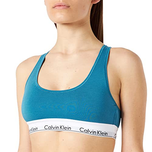 Calvin Klein Damen Unlined Bralette BH, Tapestry Teal, XS Calvin Klein Damen Unlined Bralette BH, Tapestry Teal, XS von Calvin Klein