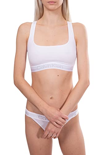 Calvin Klein Damen Unlined Bralette Bra, WeiÃŸ Light, XS von Calvin Klein