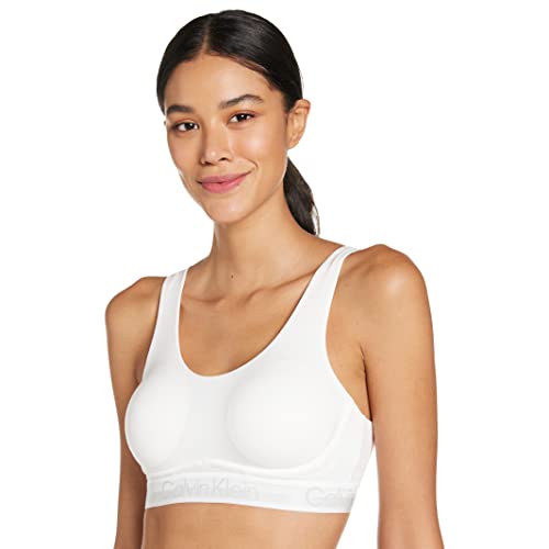 Calvin Klein Damen Unterwäsche BH Unlined Bralette S Weiß 000QF6685E100 von Calvin Klein