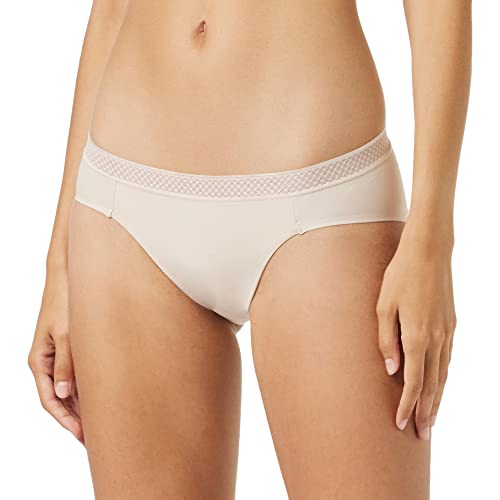Calvin Klein Damen Slip Bikini Form mit Stretch, Beige (Beechwood), S Calvin Klein Damen Slip Bikini Form mit Stretch, Beige (Beechwood), S von Calvin Klein