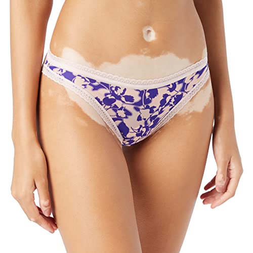 Calvin Klein Damen Unterwsche im Bikini-Stil, Marbalized Floral_Purple Parade, 36 von Calvin Klein