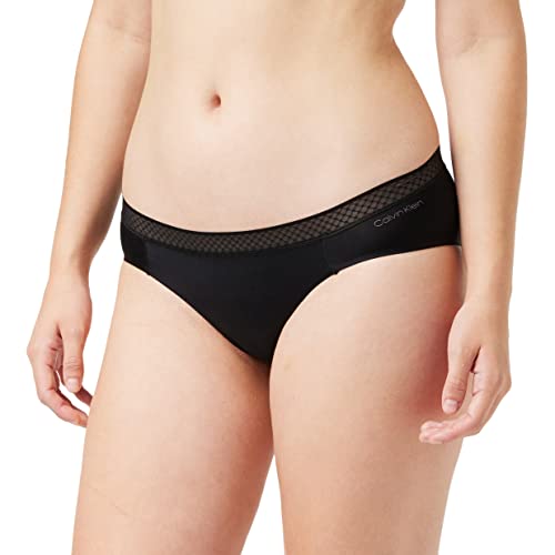 Calvin Klein Damen Slip Bikini Form mit Stretch, Schwarz (Black), L von Calvin Klein