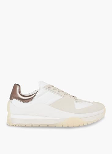 Calvin Klein Damen White Bronze Leather Sneaker HW0HW01879YBR, Weiß - Bronze, 37 EU Calvin Klein Damen White Bronze Leather Sneaker HW0HW01879YBR, Weiß - Bronze, 37 EU von Calvin Klein