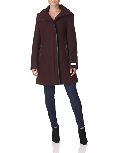 Calvin Klein Damen Wool Jacket Mantel aus Wollmischgewebe, Klassisches Chianti-Schwarz, XS Calvin Klein Damen Wool Jacket Mantel aus Wollmischgewebe, Klassisches Chianti-Schwarz, XS von Calvin Klein
