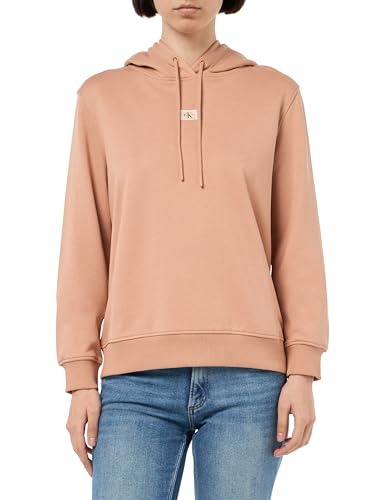 Calvin Klein Damen Woven Label Reguj20J225085 Kapuzenpullover, Tuscany, L von Calvin Klein
