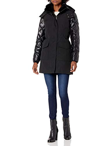 Calvin Klein Damen Zip Front Polyfill Anorack Parka Daunenalternative, Mantel, Anorak Black, M Calvin Klein Damen Zip Front Polyfill Anorack Parka Daunenalternative, Mantel, Anorak Black, M von Calvin Klein