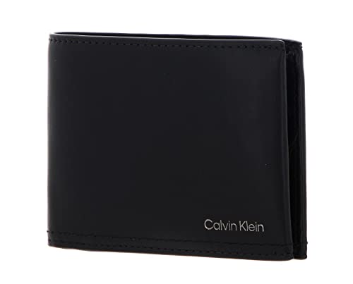 Calvin Klein Herren Duo Stitch Bifold 5CC W/Coin L K50K510322 Geldbörsen, Schwarz (Ck Black) von Calvin Klein