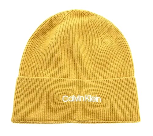 Calvin Klein Essential Knit Beanie Sulphur von Calvin Klein