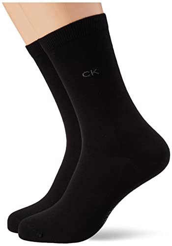 Calvin Klein Flat Knit Women's Crew Socks 2 pack von Calvin Klein