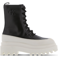 Calvin Klein Flatform Lace Up Damen Sneaker - Schwarz - Größe 42 - Leder von Calvin Klein