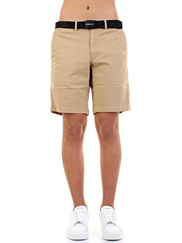 Calvin Klein Garment DYE Belted Shorts, grau(pfgrey (2)), Gr. 32 von Calvin Klein