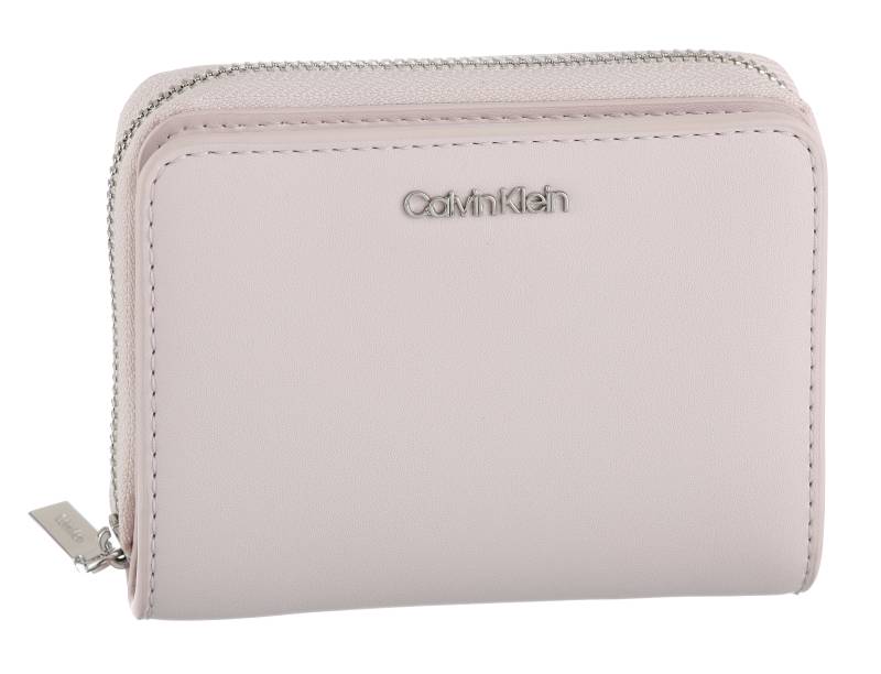 Calvin Klein Geldbörse "CK MUST MD ZIP AROUND W/ FLAP" Geldbeutel, Damen Portemonnaie mit Logo-Schriftzug von Calvin Klein