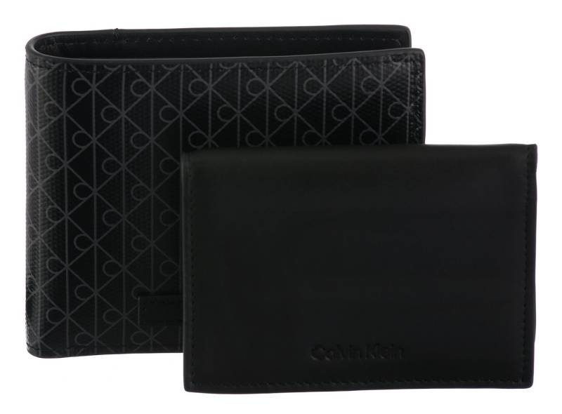 Calvin Klein Geldbörse COATED BILLFOLD w COIN + CARD, Unisex Geldbeutel, Portemonnaie mit Monogramm-Print von Calvin Klein