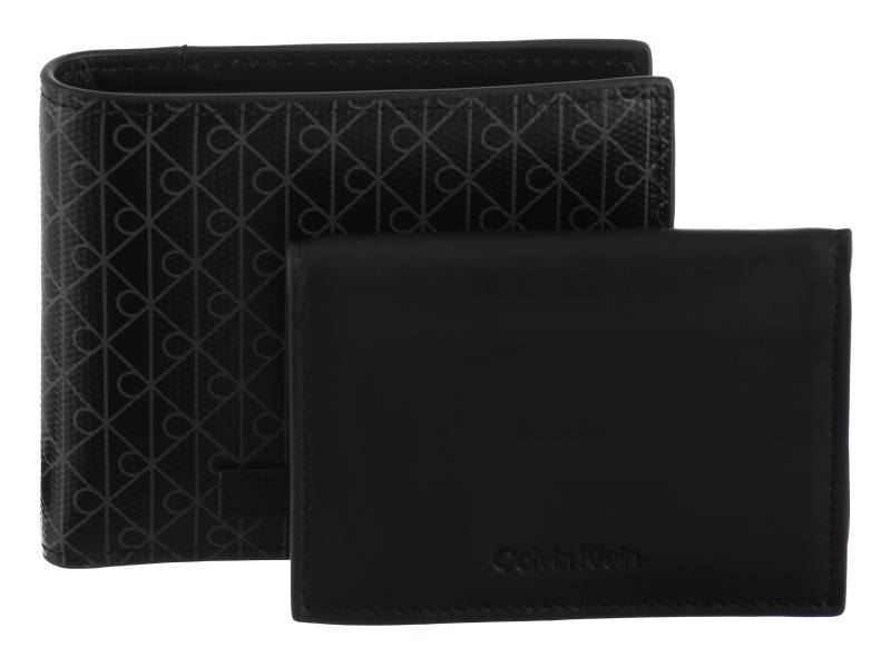 Calvin Klein Geldbörse "COATED BILLFOLD w COIN + CARD" Unisex Geldbeutel, Portemonnaie mit Monogramm-Print von Calvin Klein