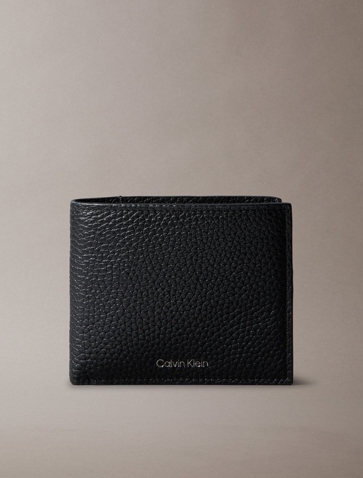 Calvin Klein Geldbörse FOIL EMBOSS EW BILLFOLD W COIN, Unisex Geldbeutel, Portemonnaie mit Logoschriftzug von Calvin Klein