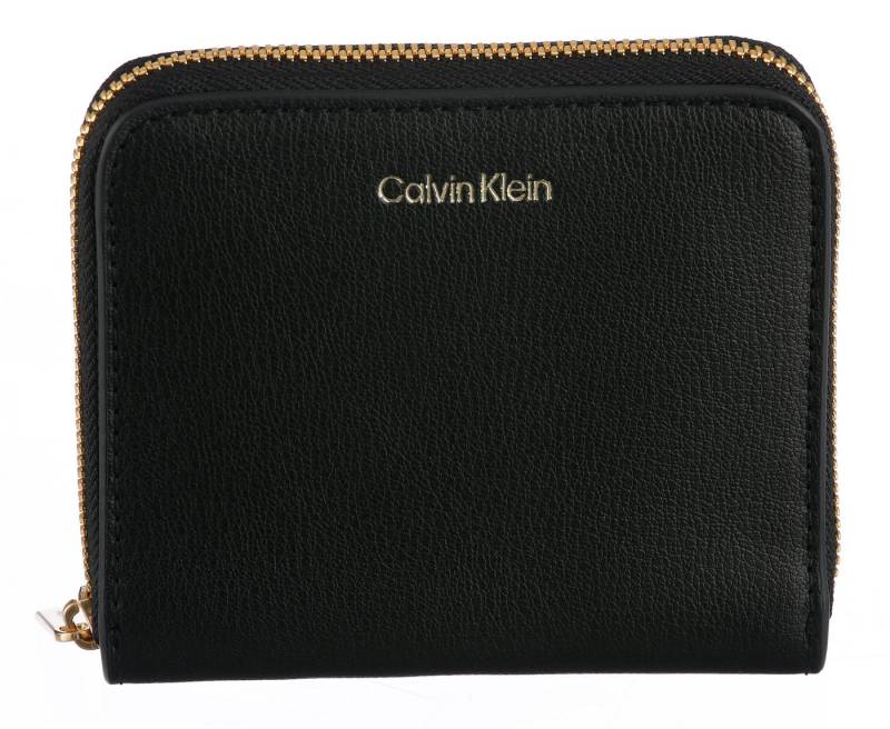 Calvin Klein Geldbörse FOIL LOGO MEDIUM ZIP AROUND, Damen Portemonnaie, Geldbeutel, Money Pocket mit CK-Schriftzug von Calvin Klein