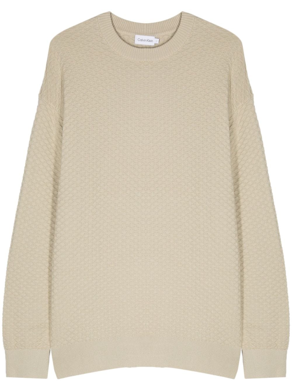 Calvin Klein Gestrickter Pullover - Nude von Calvin Klein