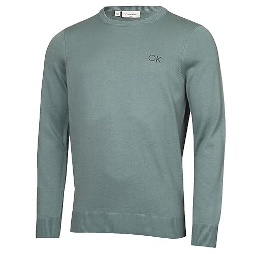 Calvin Klein Golf Herren Rundhals-Tour Sweater - Salbei - XXXXL von Calvin Klein