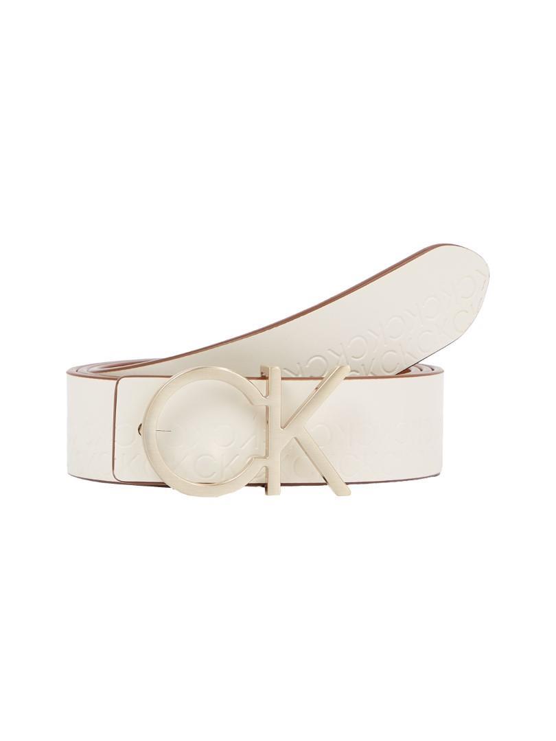 Calvin Klein - Gürtel Unisex Re-Lock Ck Rev Belt 30Mm Cognac-Marshmallow Braun von Calvin Klein