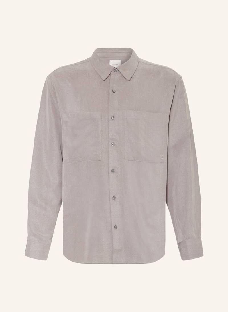 Calvin Klein Hemd Relaxed Fit grau von Calvin Klein