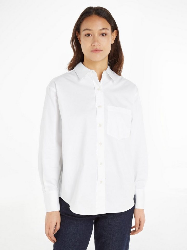 Calvin Klein Hemdbluse RELAXED COTTON SHIRT mit durchgehender Knopfleiste von Calvin Klein